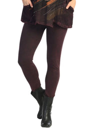 JESS & JANE "CROP LEGGING" - M37 - WINE