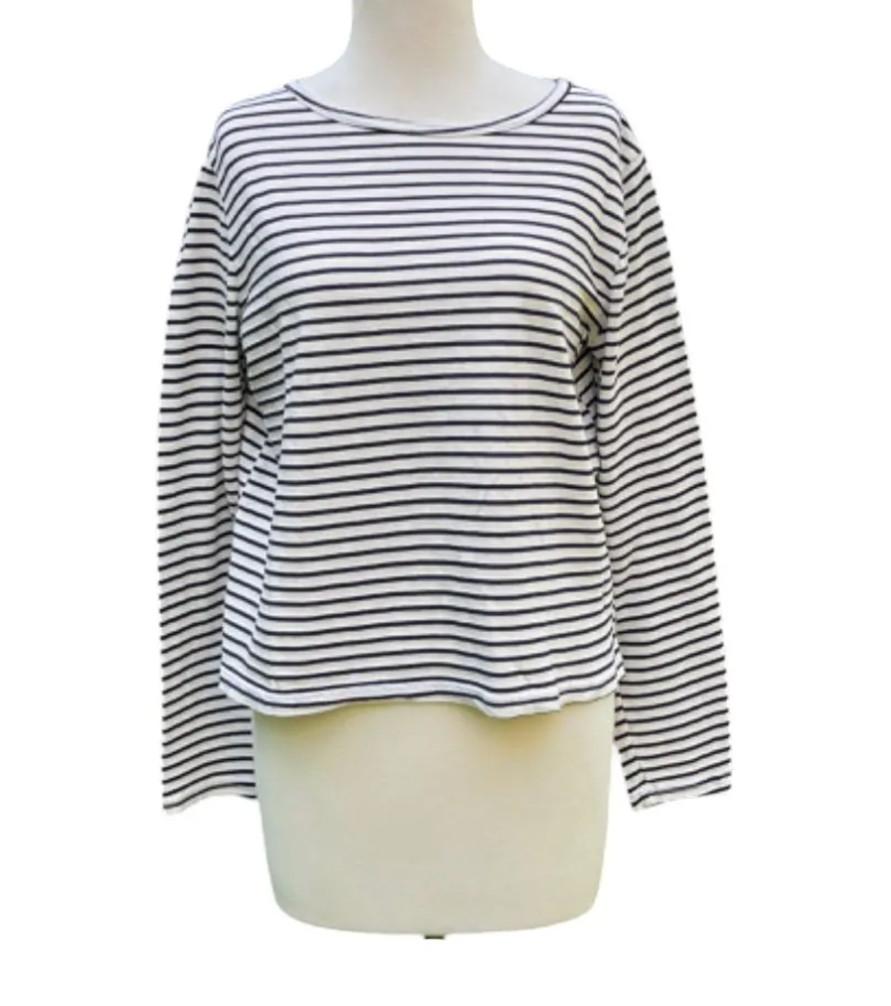 CUT LOOSE Navy/White Stripe Long Sleeve Top - 0986787