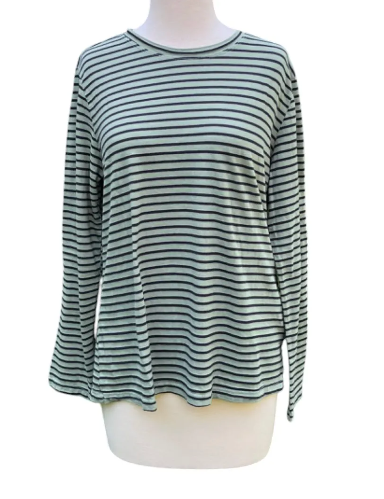 CUT LOOSE Navy/White Stripe Long Sleeve Easy Tee - 0986611