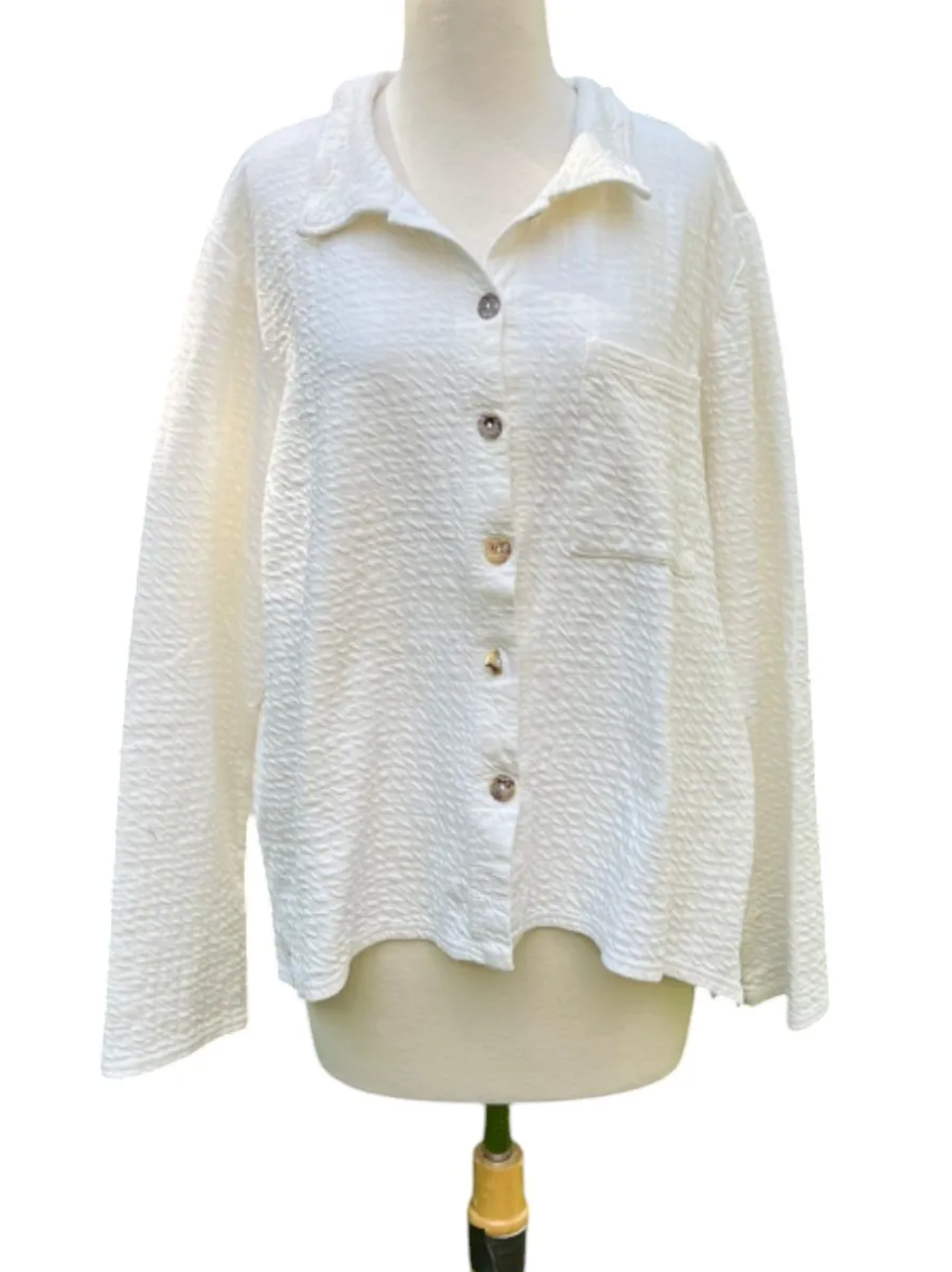 CUT LOOSE Pucker Doublecloth Crop Jacket - 2248935