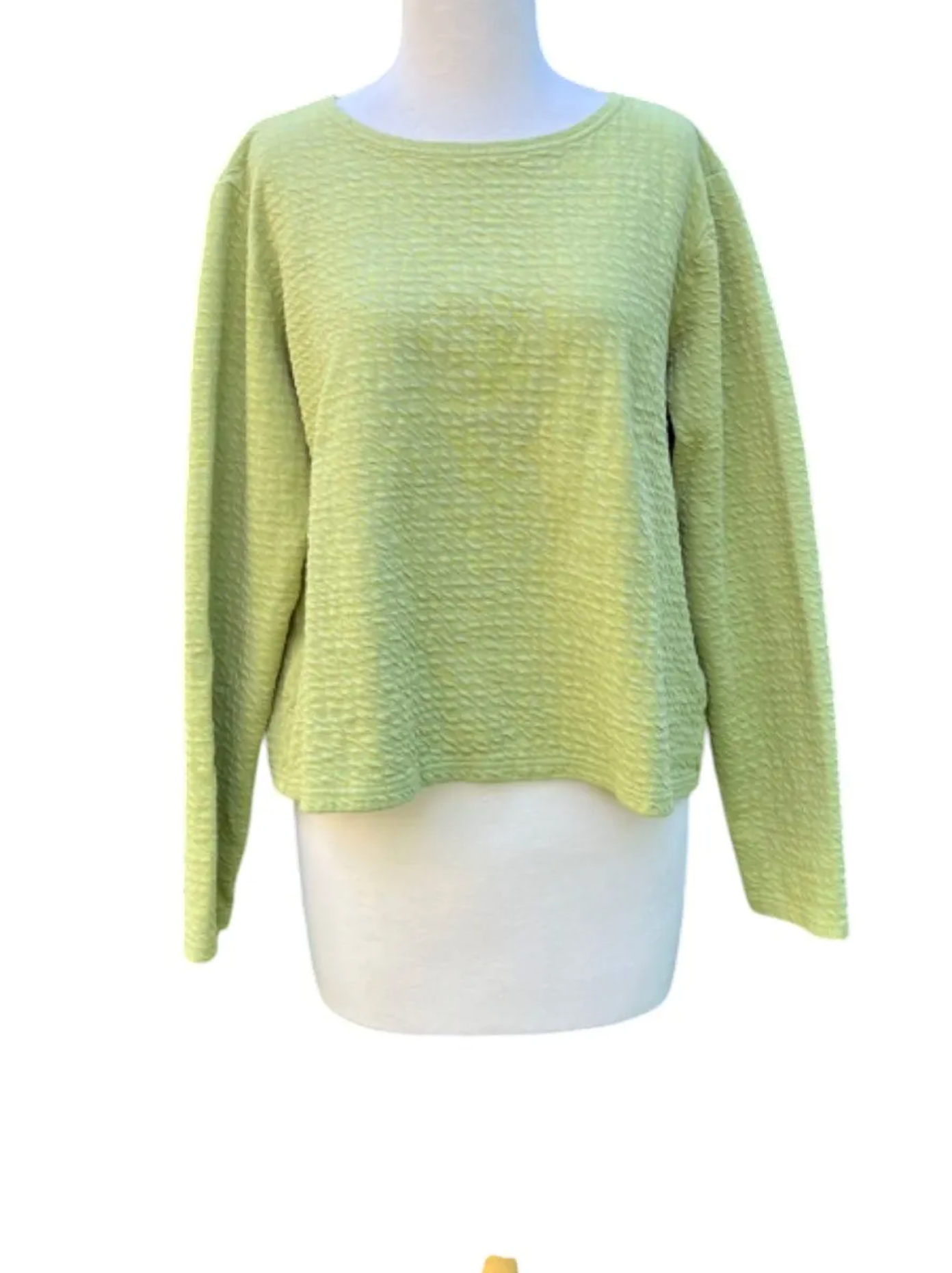 CUT LOOSE Pucker Doublecloth Long Sleeve Top - 2246787