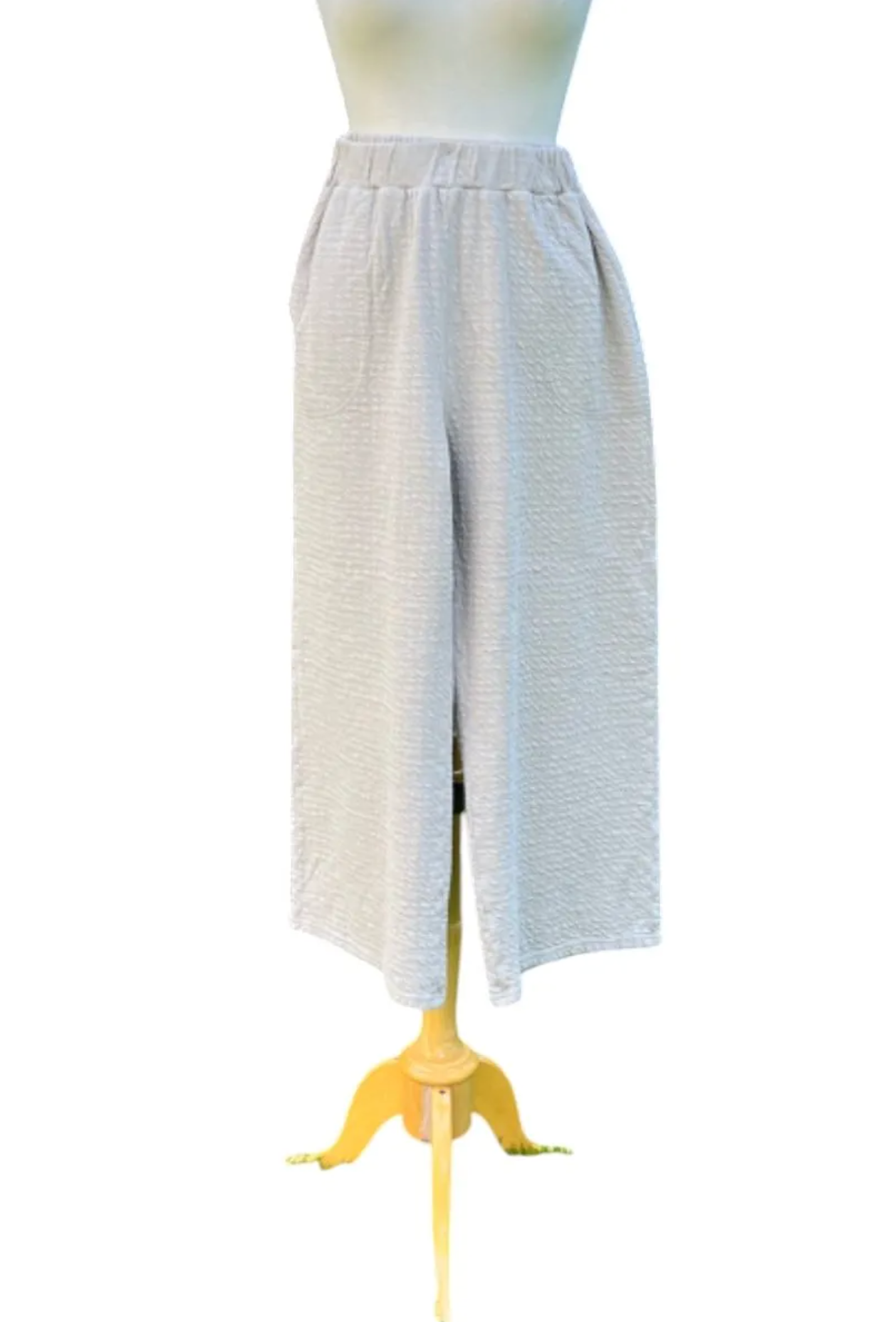 CUT LOOSE Pucker Doublecloth Easy Crop Pant - 2242349