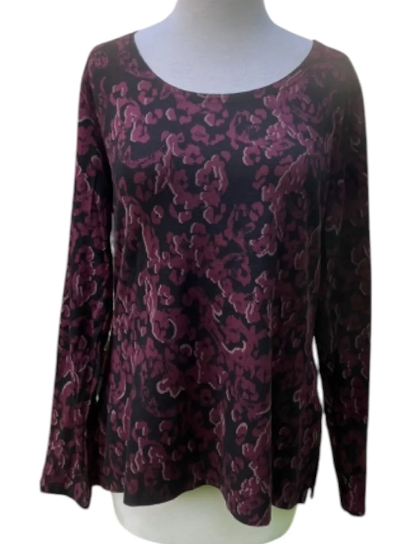 CUT LOOSE Floral Jacquard Modern Tee - 6727903