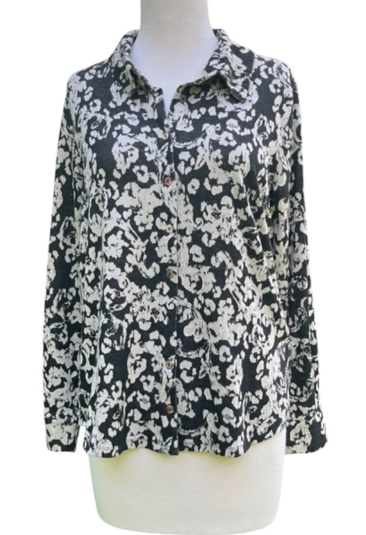 CUT LOOSE Floral Jacquard Fitted Shirt - 6727649