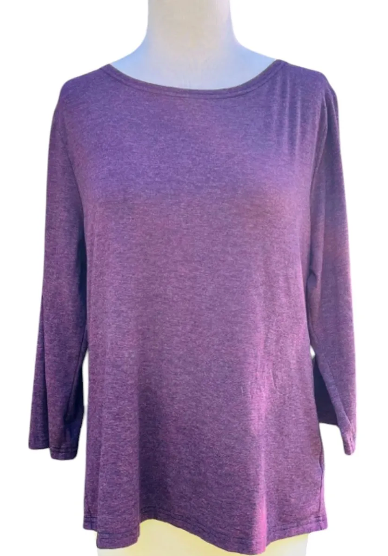 CUT LOOSE Char Jersey 3/4 Sleeve Boatneck Top - 6625060
