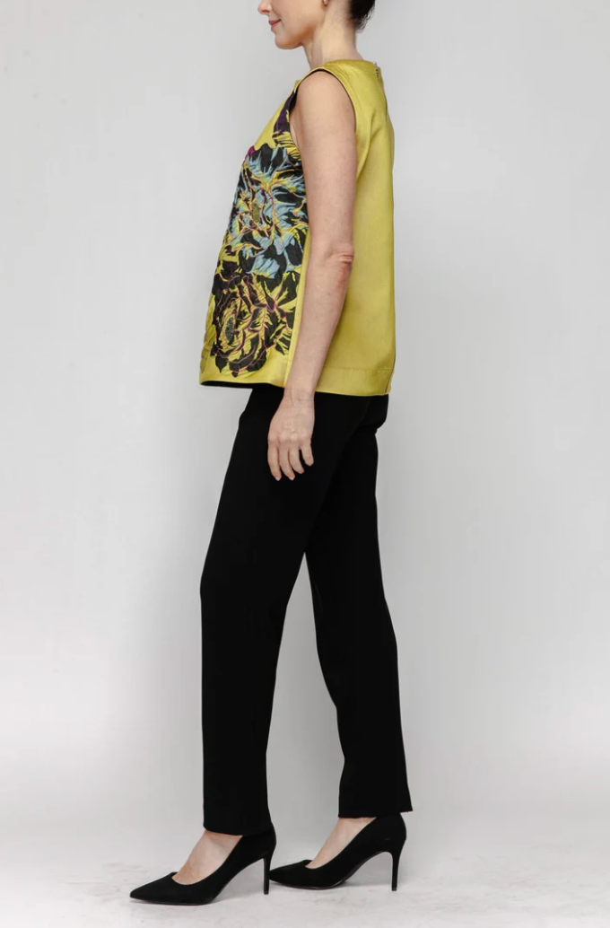 IC COLLECTION Reversible Top - 7606TT - BLACK/LIME