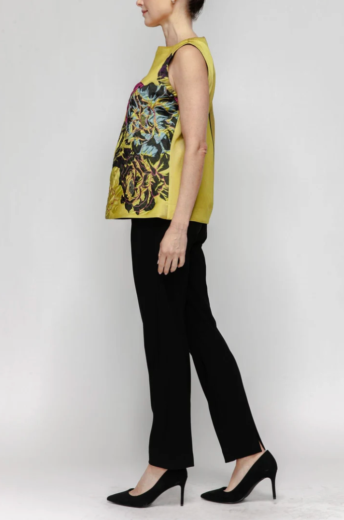 IC COLLECTION Reversible Top - 7606TT - BLACK/LIME