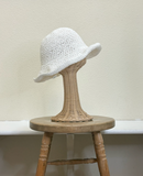 White Woven Sun Hat