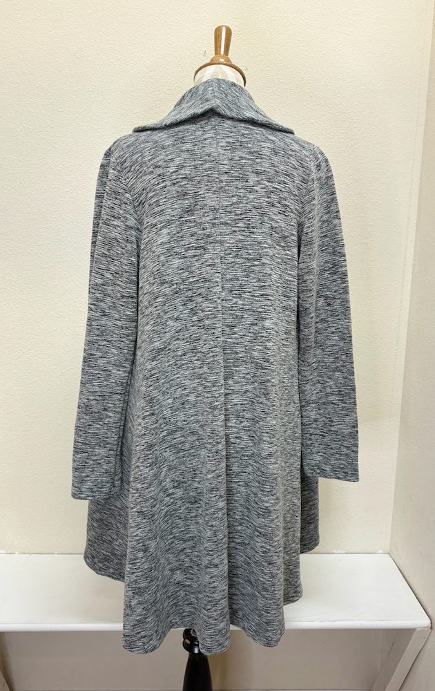 CUT LOOSE -  Crimped Fabric Swing Coat - 6548783