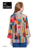 Ali Miles Woven Button Front Tunic - A35404BM - 955-ABSMLT