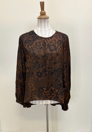 Bryn Walker LUCINDA LONG SLEEVE SHIRT - 21410LP - PINECONE