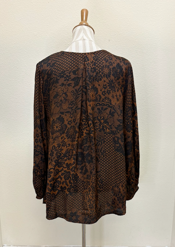 Bryn Walker LUCINDA LONG SLEEVE SHIRT - 21410LP - PINECONE