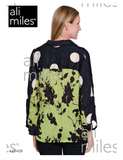 Ali Miles Woven Crinkle Textured Button Front Tunic - A45542BM - 969-MULTI