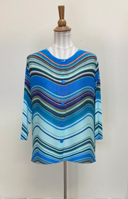 Vanite Couture Jacket - 25507 - TEAL MULTI