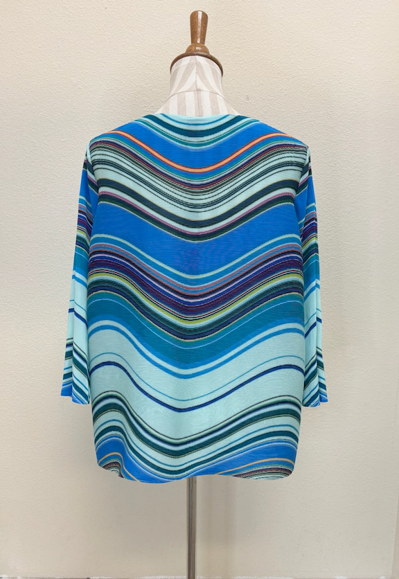 Vanite Couture Jacket - 25507 - TEAL MULTI