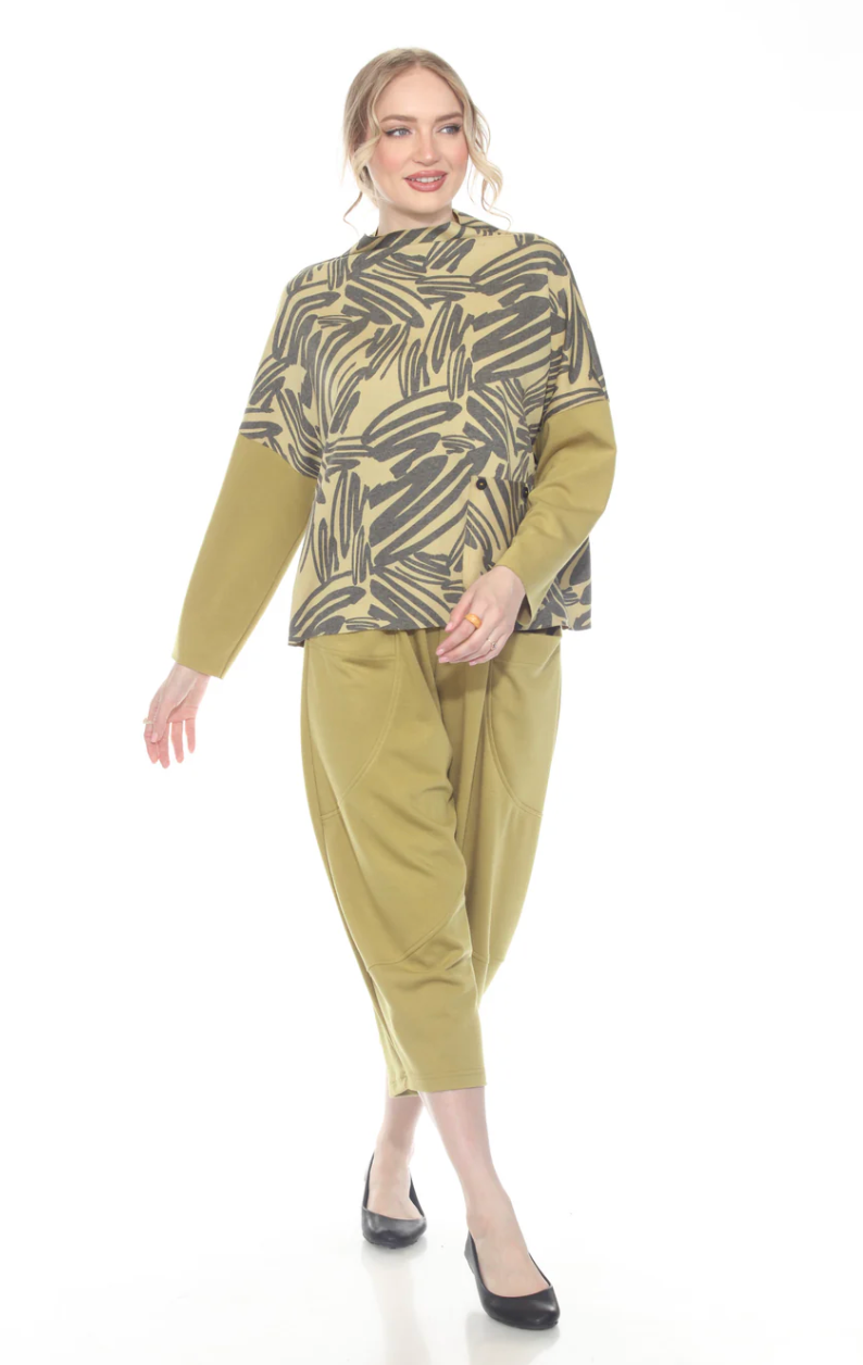 Moonlight Top - 3930PR - KIWI/GRAY