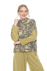 Moonlight Top - 3930PR - KIWI/GRAY