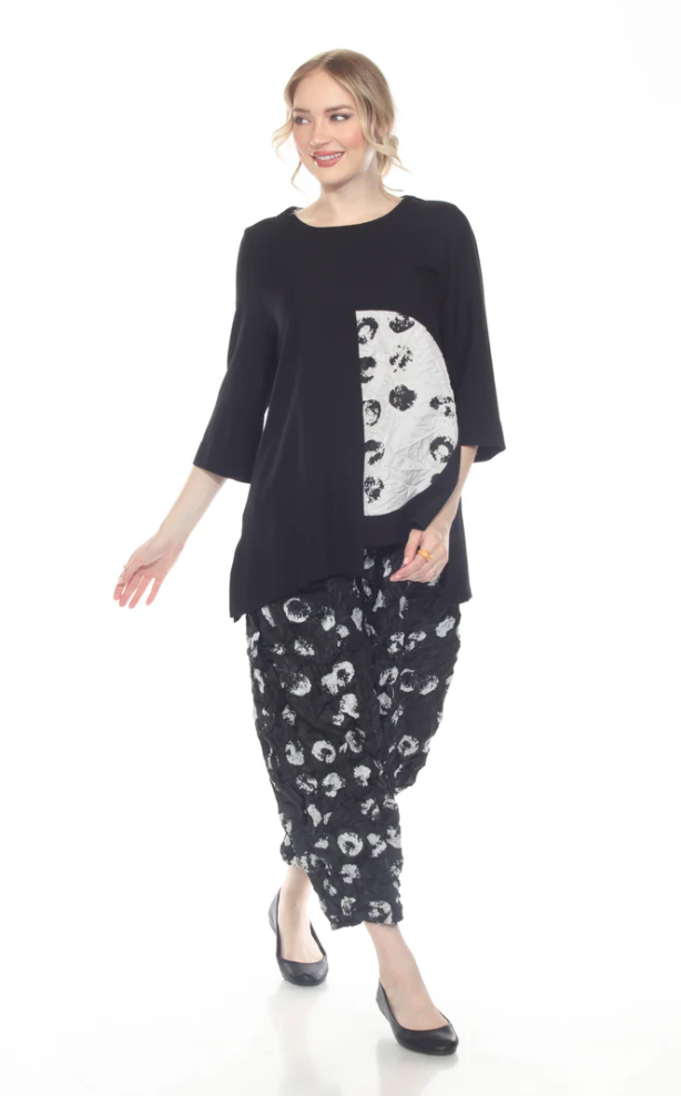 Moonlight Top - 4117 - BLACK/SILVER