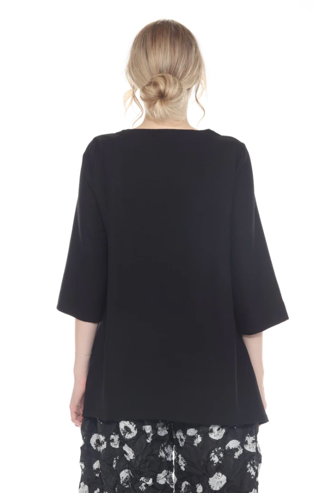 Moonlight Top - 4117 - BLACK/SILVER