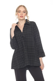 Moonlight Top - 7971CK - BLACK/WHITE CHECK