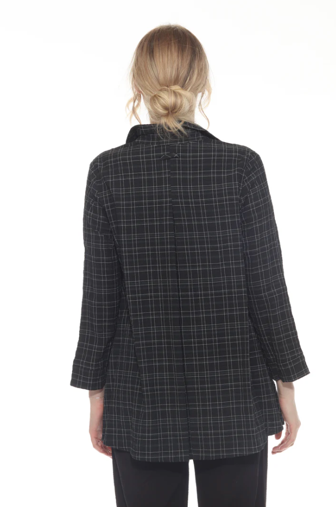 Moonlight Top - 7971CK - BLACK/WHITE CHECK