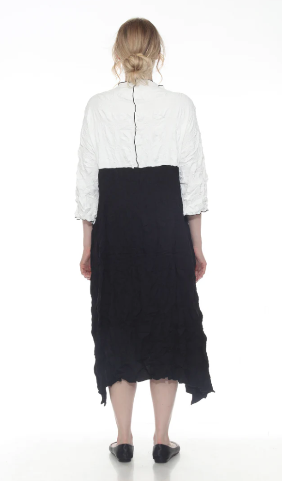 Moonlight Dress - D4079LG - WHITE/BLACK