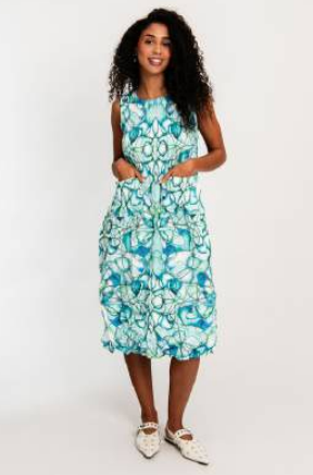 Alquema Smash Pocket Dress - SEAGLASS