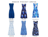 Alquema Smash Pocket Dress - BLUE BIRDS