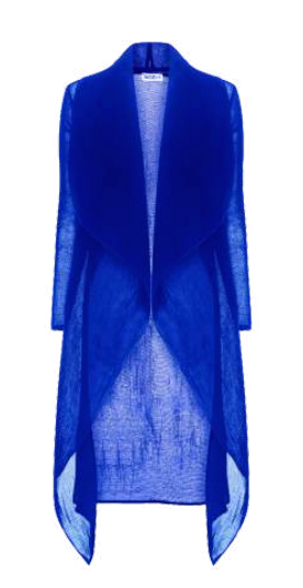 Alquema Short Collare Coat - ROYAL BLUE