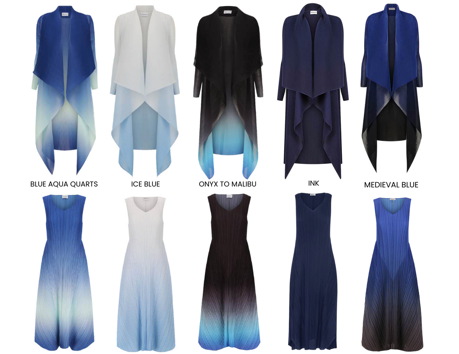 Alquema Long Estrella Dress - MEDIEVAL BLUE