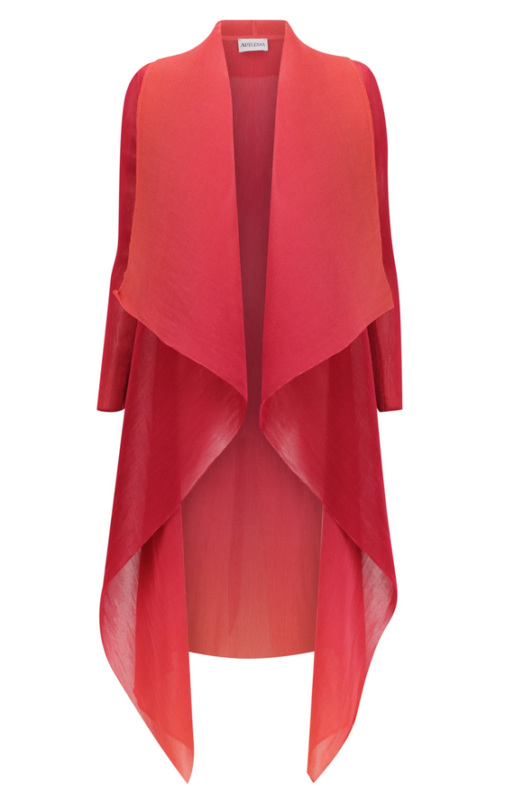 Alquema Long Collare Coat - WATERMELON SORBET