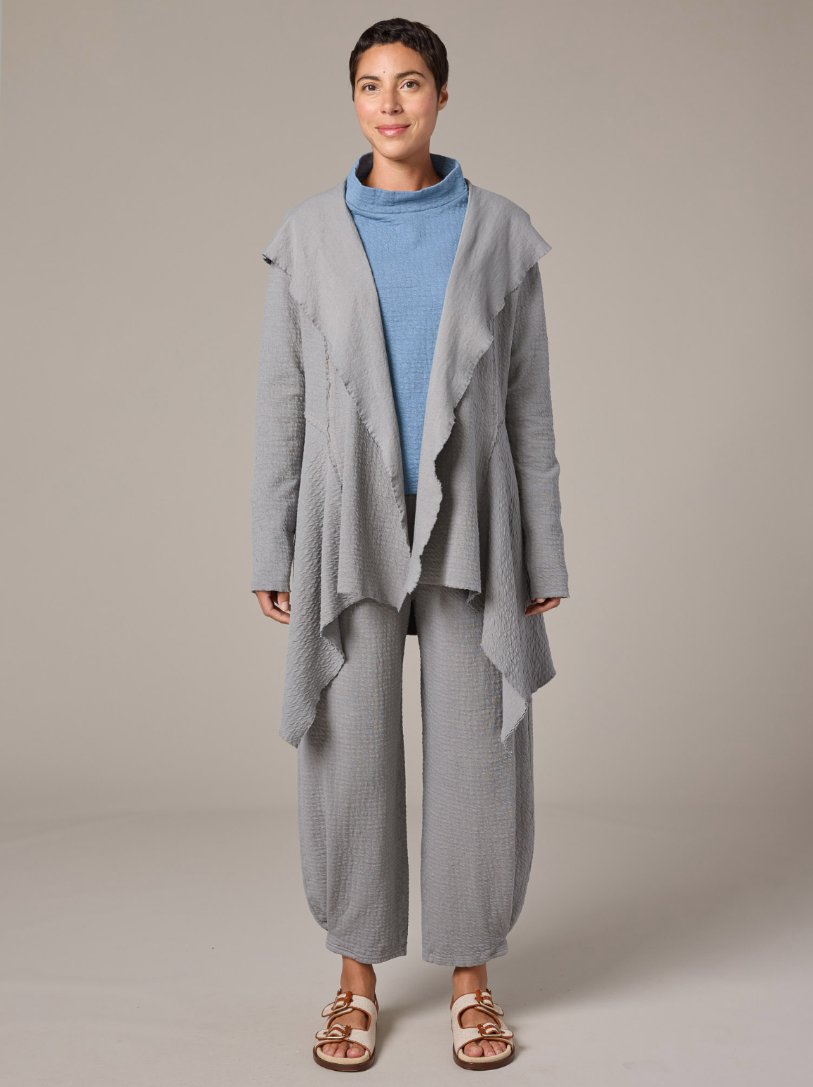 CUT LOOSE Pucker Doublecloth Hooded Jacket - 2248665