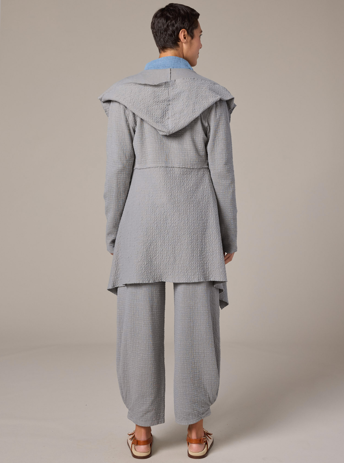 CUT LOOSE Pucker Doublecloth Hooded Jacket - 2248665