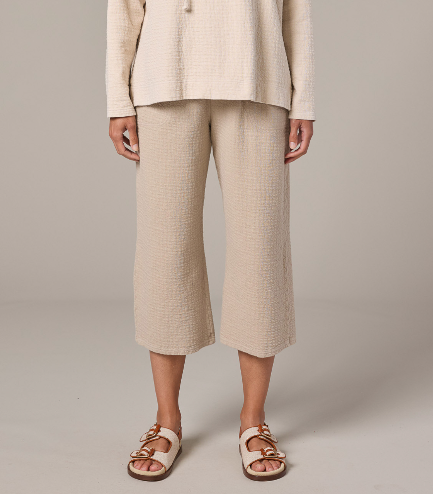 CUT LOOSE Pucker Doublecloth Easy Crop Pant - 2242349