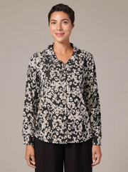 CUT LOOSE Floral Jacquard Fitted Shirt - 6727649