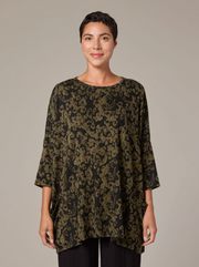 CUT LOOSE Floral Jacquard O/S Pullover Top - 6726024
