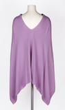 Dolma Cashmere Poncho - LILAC