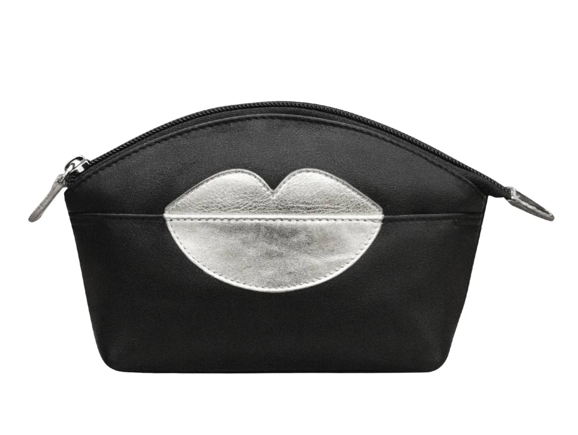 ili New York - HOT LIPS COSMETIC CASE - 6481 - Black/Silver