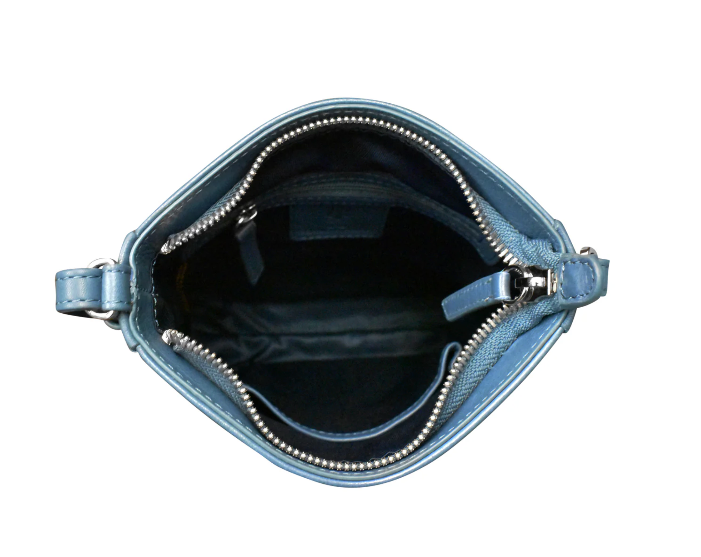 ili New York - SMALL CLASSIC CROSSBODY - 6064 - Jeans Blue