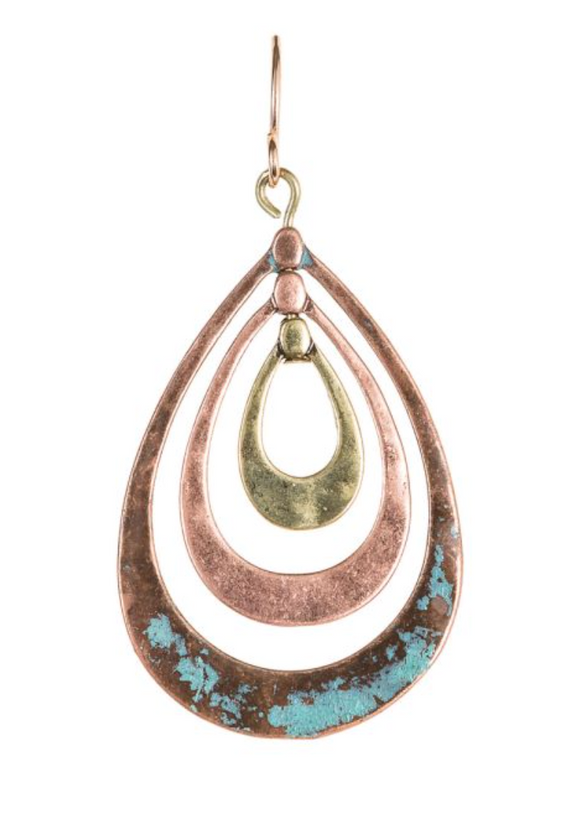 RAIN Patina Teardrop Earring