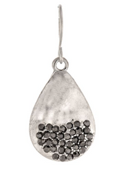 RAIN Silver Pav Teardrop Earring