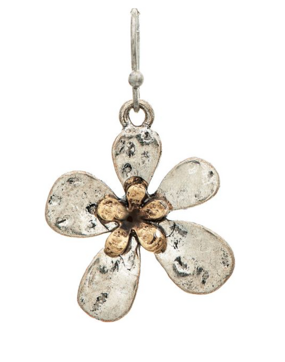 RAIN Two Tone Fun Flower Earring