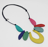 SYLCA Multi Emery Open Curve Necklace