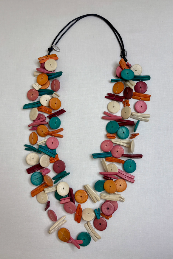SYLCA Multi Triple Strand Elaine Necklace