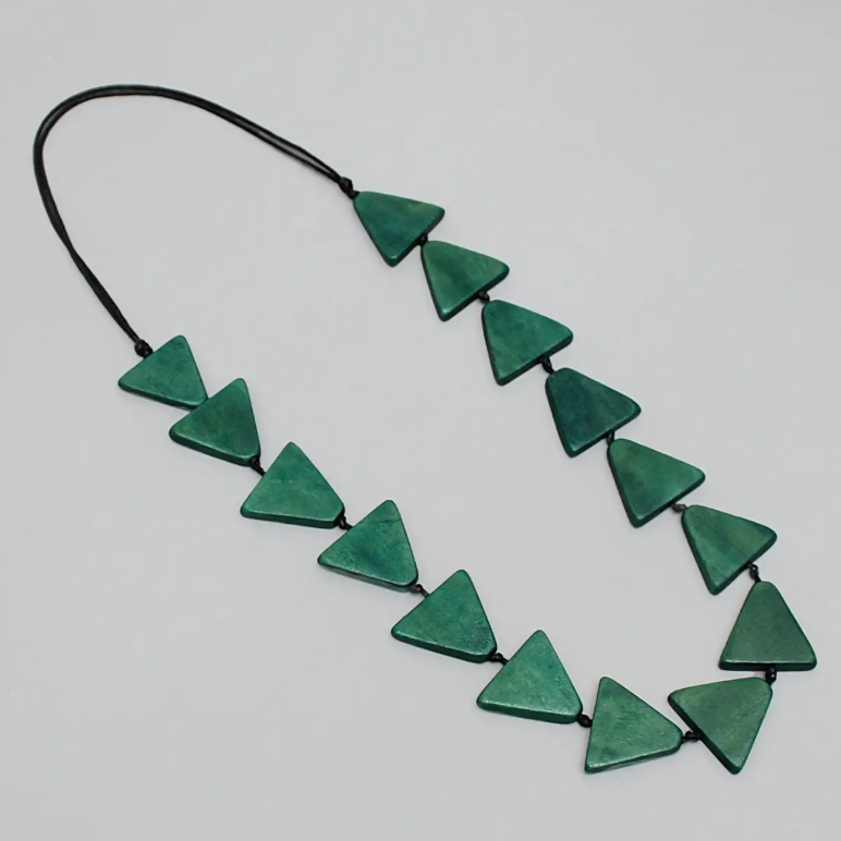 SYLCA Teal Triangle Joyce Necklace