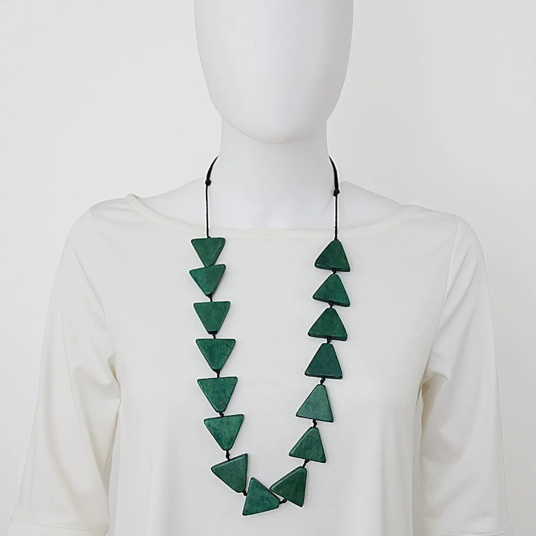SYLCA Teal Triangle Joyce Necklace
