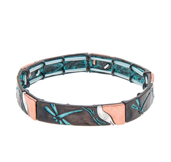RAIN Patina Dragonfly Bracelet