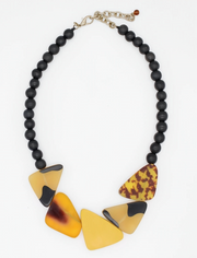 SYLCA Amber Classic Bead Statement Necklace