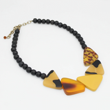 SYLCA Amber Classic Bead Statement Necklace