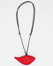 SYLCA Red Robin Bird Wooden Pendant Adjustable Necklace